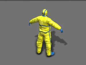 hazmat worker 3D Model