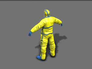 hazmat worker 3D Model