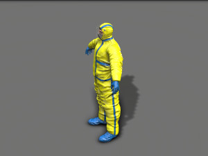 hazmat worker Modèle 3D