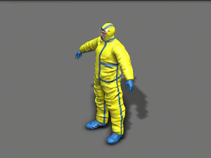 hazmat worker 3D Model