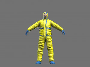 hazmat worker 3D Model