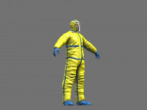 hazmat worker 3D Model