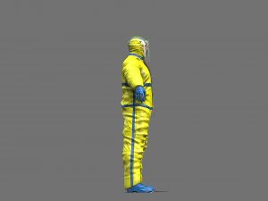 hazmat worker 3D Model