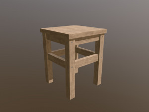 chair lowpoly 3Dモデル