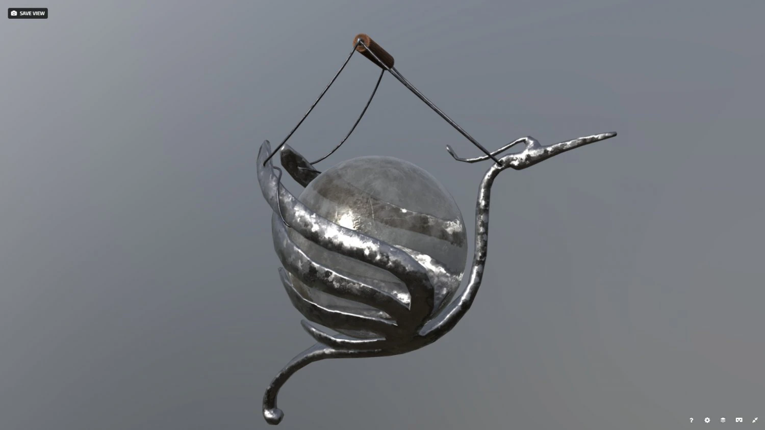 lowpoly magic lamp 3D Model .c4d .max .obj .3ds .fbx .stl .blend 