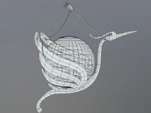 lowpoly magic lamp 3D Model