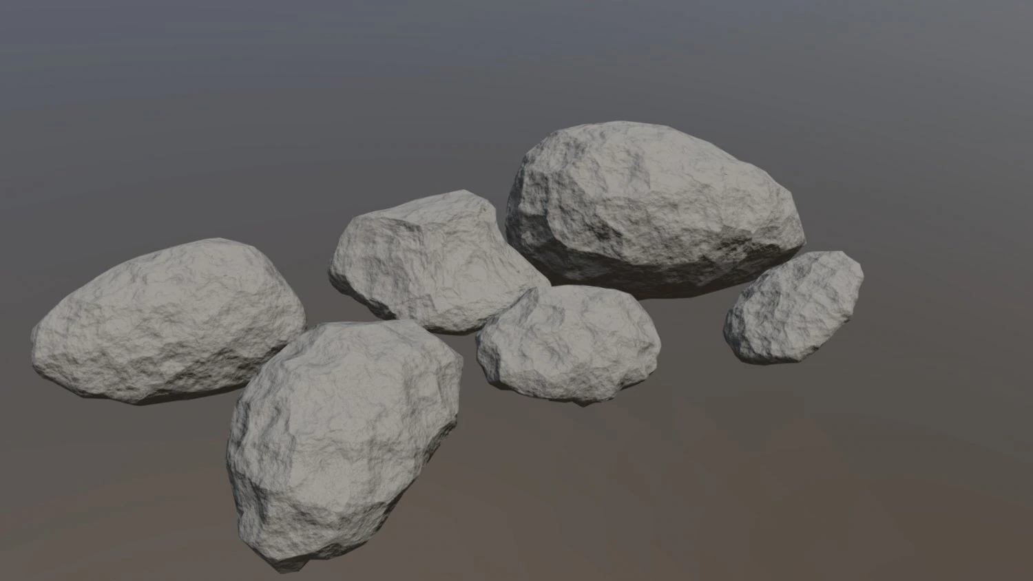 low poly rock 3D Model .c4d .max .obj .3ds .fbx .stl .blend
