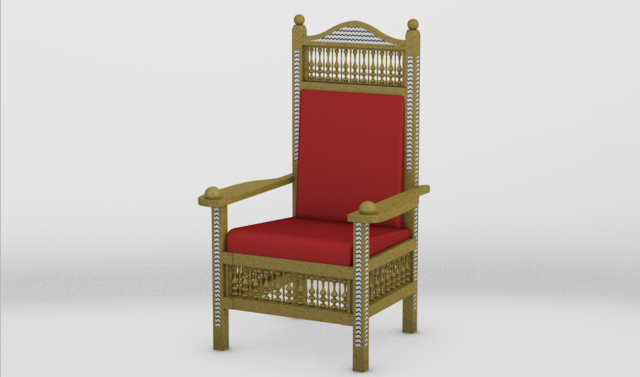 arabisk woody chair Modelo 3D .c4d .max .obj .3ds .fbx .stl .blend 