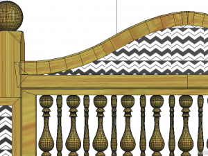 arabisk woody chair Modelo 3D