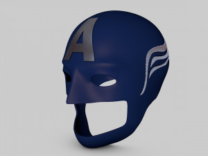 captain america helmet 3Dモデル