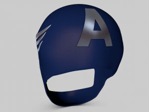 captain america helmet 3D Model