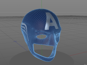 captain america helmet 3Dモデル