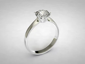 anel de diamante Modelo 3D