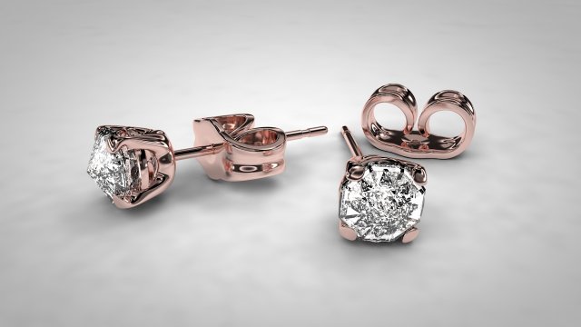diamond earing Modelo 3D .c4d .max .obj .3ds .fbx .stl .blend 