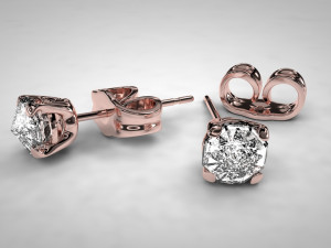 diamond earing Modelo 3D