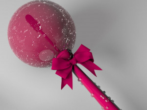 ball lollipop lipstick 3D Model