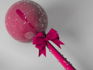 batom pirulito bola Modelo 3D