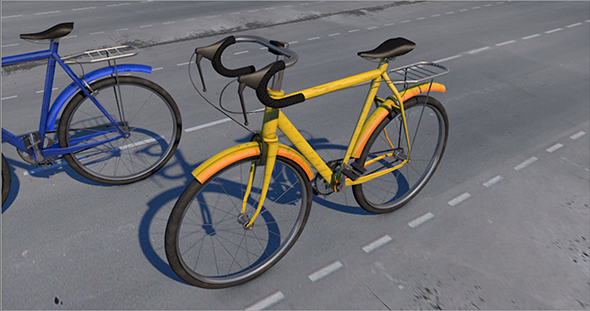 bicycle 3D Model .c4d .max .obj .3ds .fbx .stl .blend 