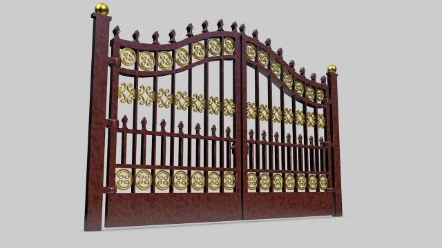 ferforge gate 3D Модель .c4d .max .obj .3ds .fbx .stl .blend 