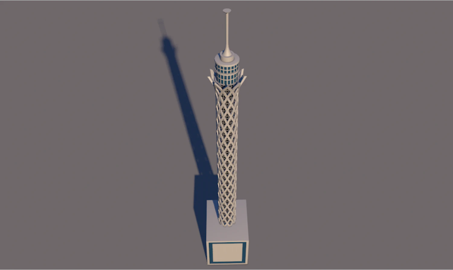 cairo tower 3D Model .c4d .max .obj .3ds .fbx .stl .blend 