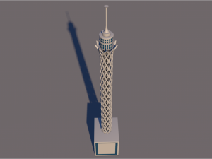 cairo tower Modelo 3D