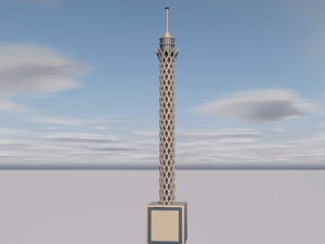 cairo tower 3D Модель