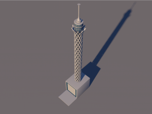 cairo tower 3D Модель