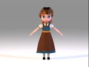 cute lisa Modelo 3D