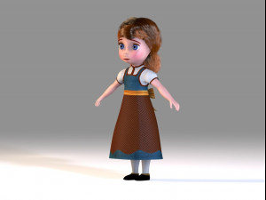 cute lisa 3D Model