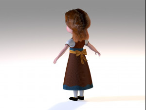 cute lisa 3D Model