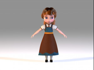 cute lisa 3D Model