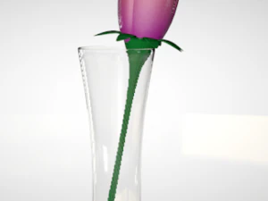 flower glass 3D Model