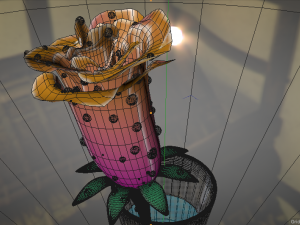 flower glass Modello 3D