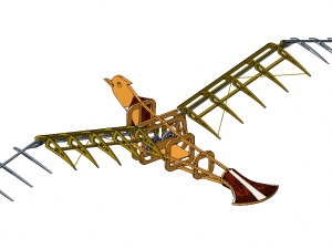 rc ornithopter bird Model Cetak 3D