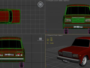 lada 2107 vaz Modelo 3D