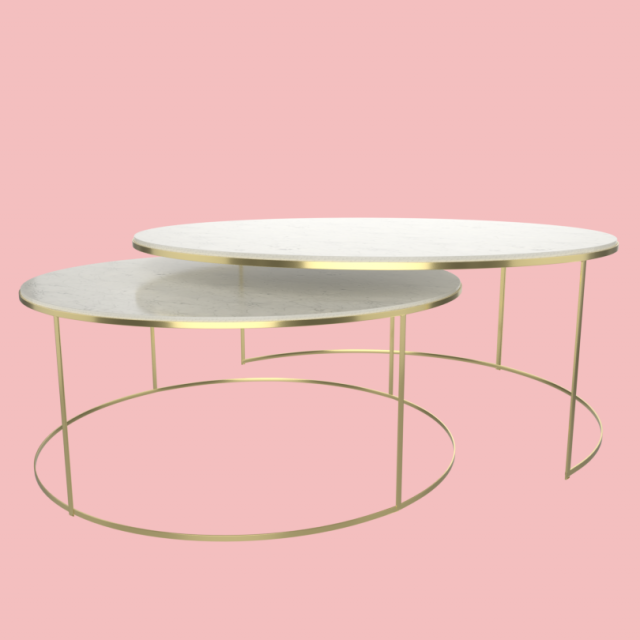 modern round coffee table Modelo 3D .c4d .max .obj .3ds .fbx .stl .blend 