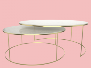 modern round coffee table 3D Model