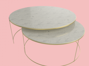 modern round coffee table Modelo 3D
