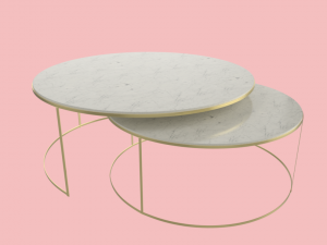 modern round coffee table Modelo 3D