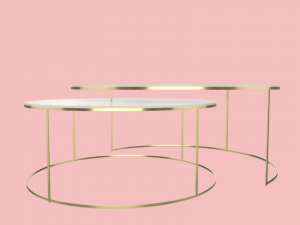 modern round coffee table Modelo 3D