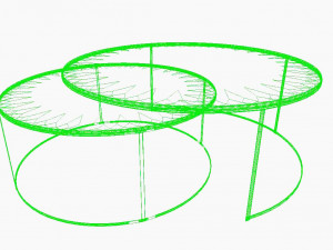modern round coffee table Modelo 3D
