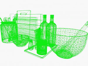 kitchen equipment 3D Model