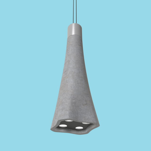 concrete lamp Model 3D .c4d .max .obj .3ds .fbx .stl .blend 