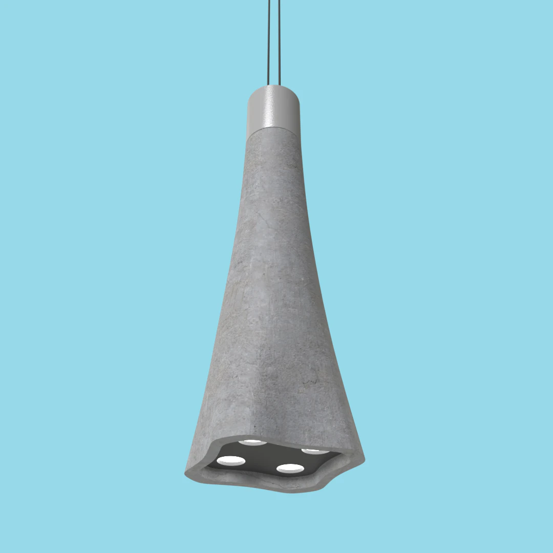 concrete lamp 3D Model .c4d .max .obj .3ds .fbx .stl .blend 