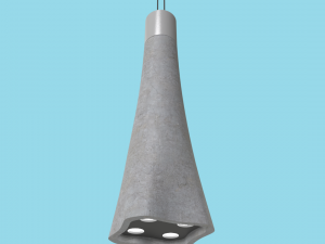 concrete lamp 3D Модель