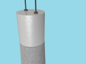 concrete lamp Model 3D