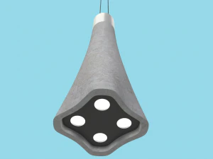 concrete lamp 3D Model