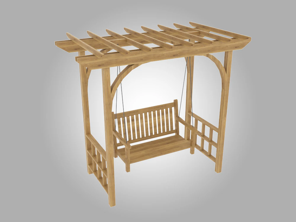 pergola 3D Model .c4d .max .obj .3ds .fbx .stl .blend