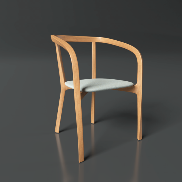 chair 3D Model .c4d .max .obj .3ds .fbx .stl .blend 