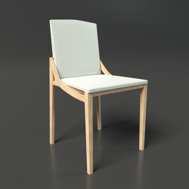 dining chair 3D 모델 .c4d .max .obj .3ds .fbx .stl .blend 
